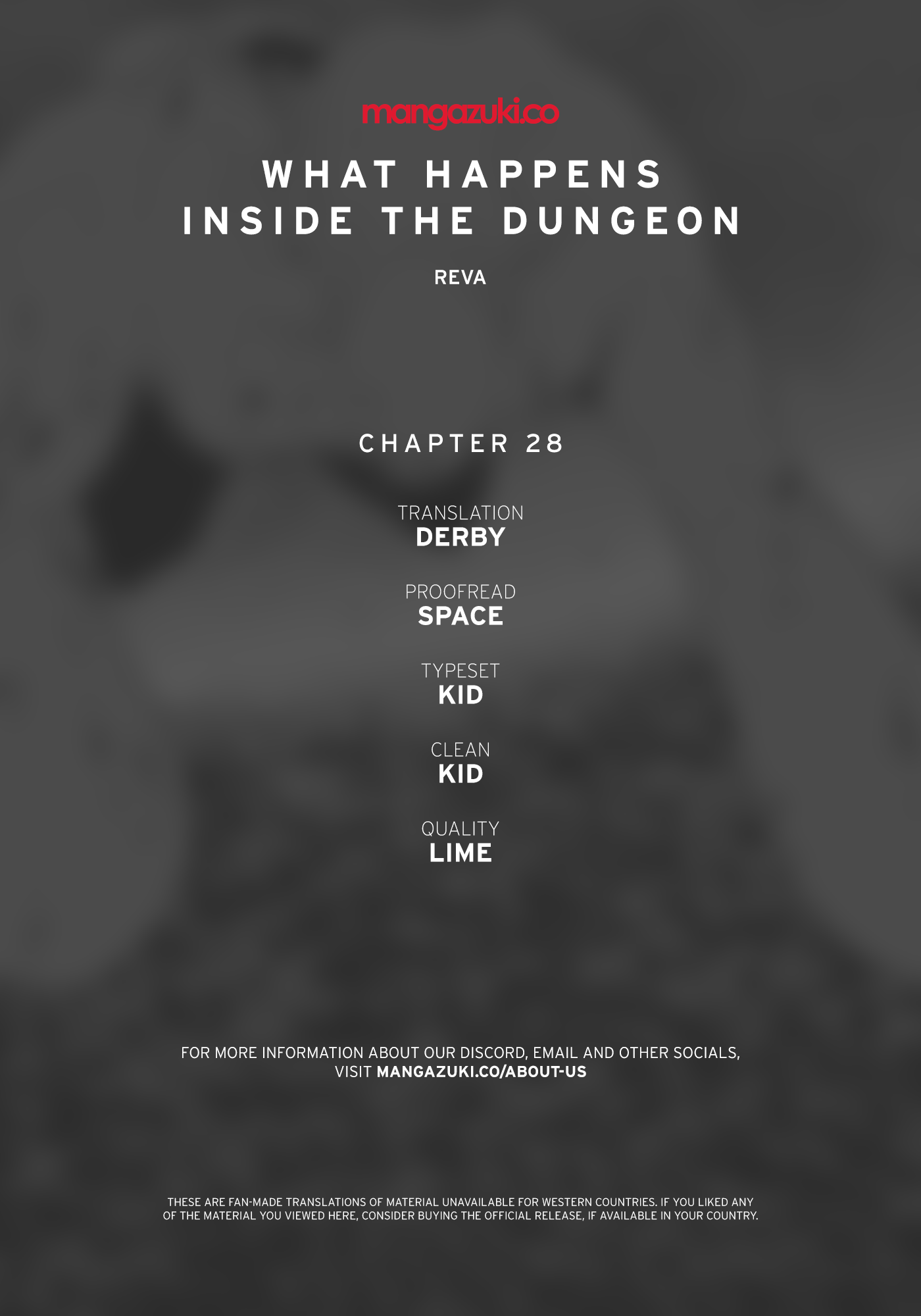 What Happens Inside the Dungeon chapter 28 - page 1