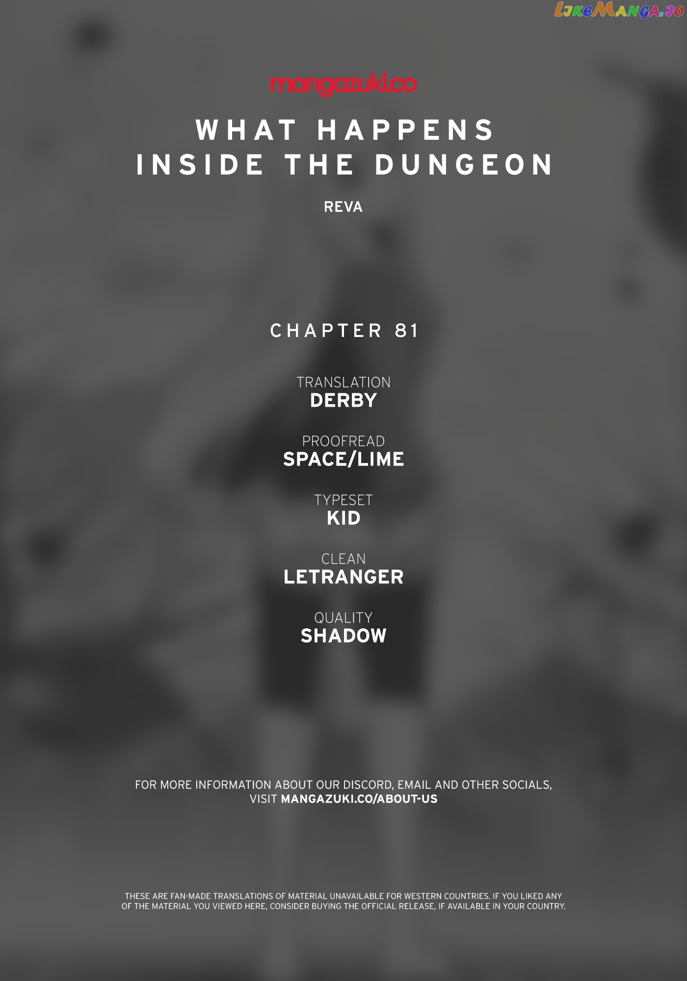 What Happens Inside the Dungeon chapter 81 - page 1