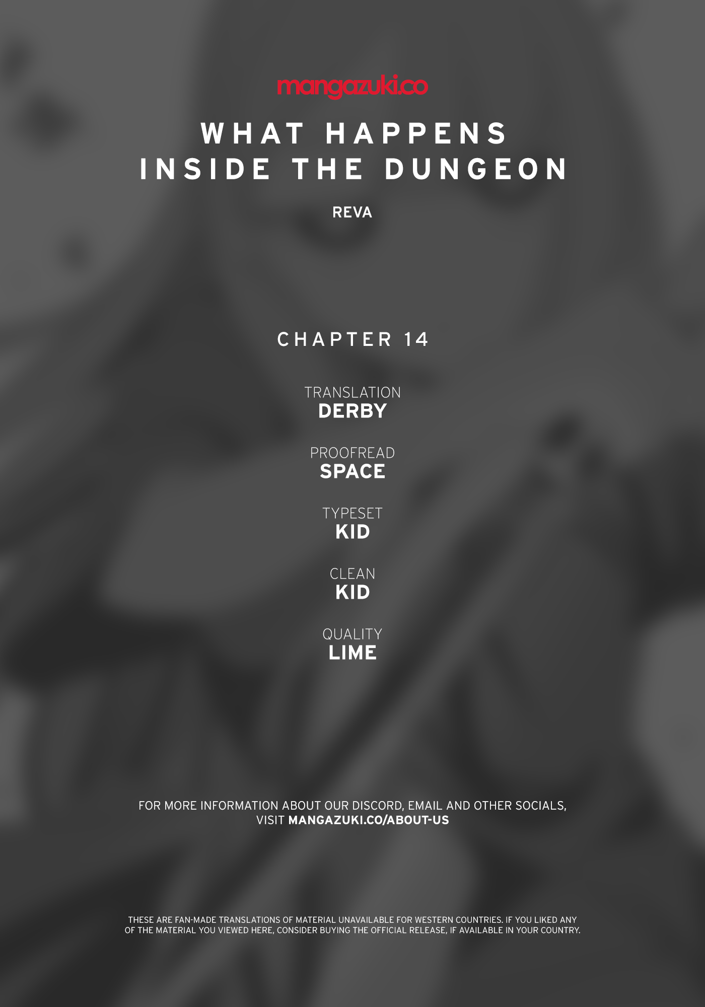 What Happens Inside the Dungeon chapter 14 - page 1