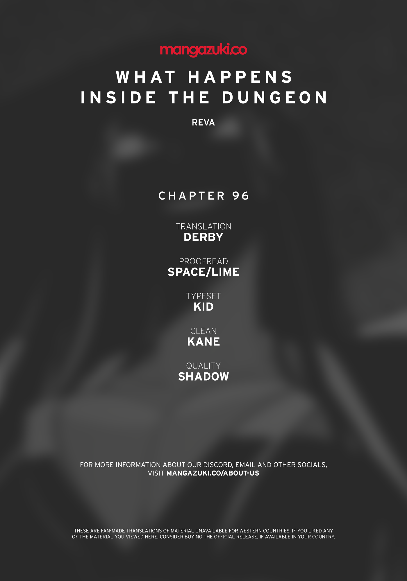 What Happens Inside the Dungeon chapter 96 - page 1