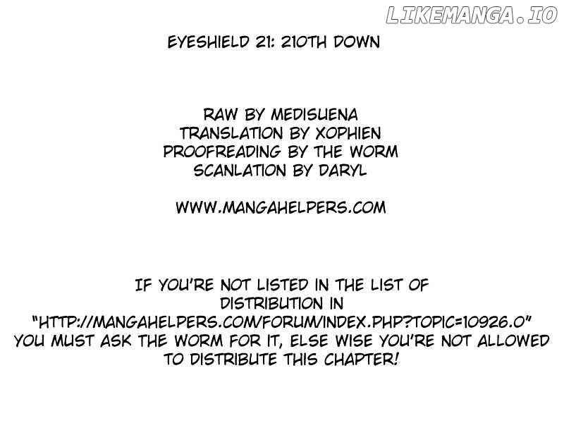 Eyeshield 21 chapter 210 - page 1