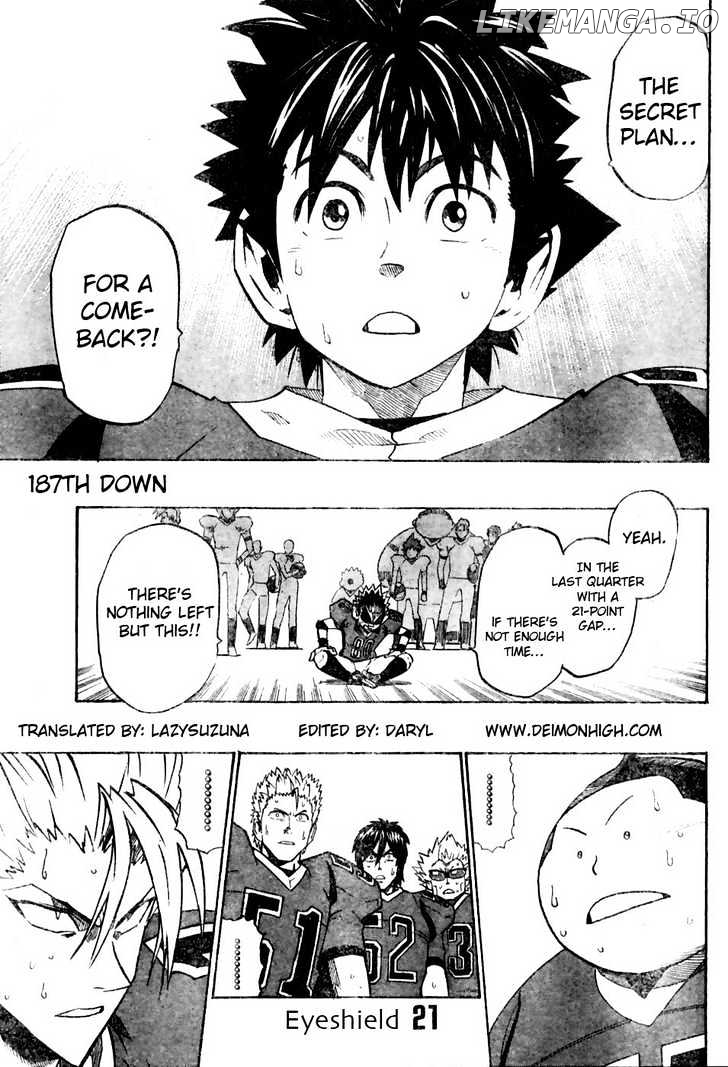 Eyeshield 21 chapter 187 - page 1