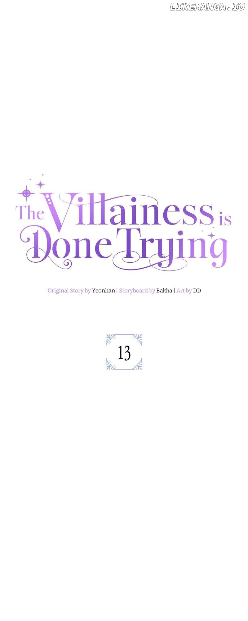 The Villainess is Done Trying Chapter 13 - page 33