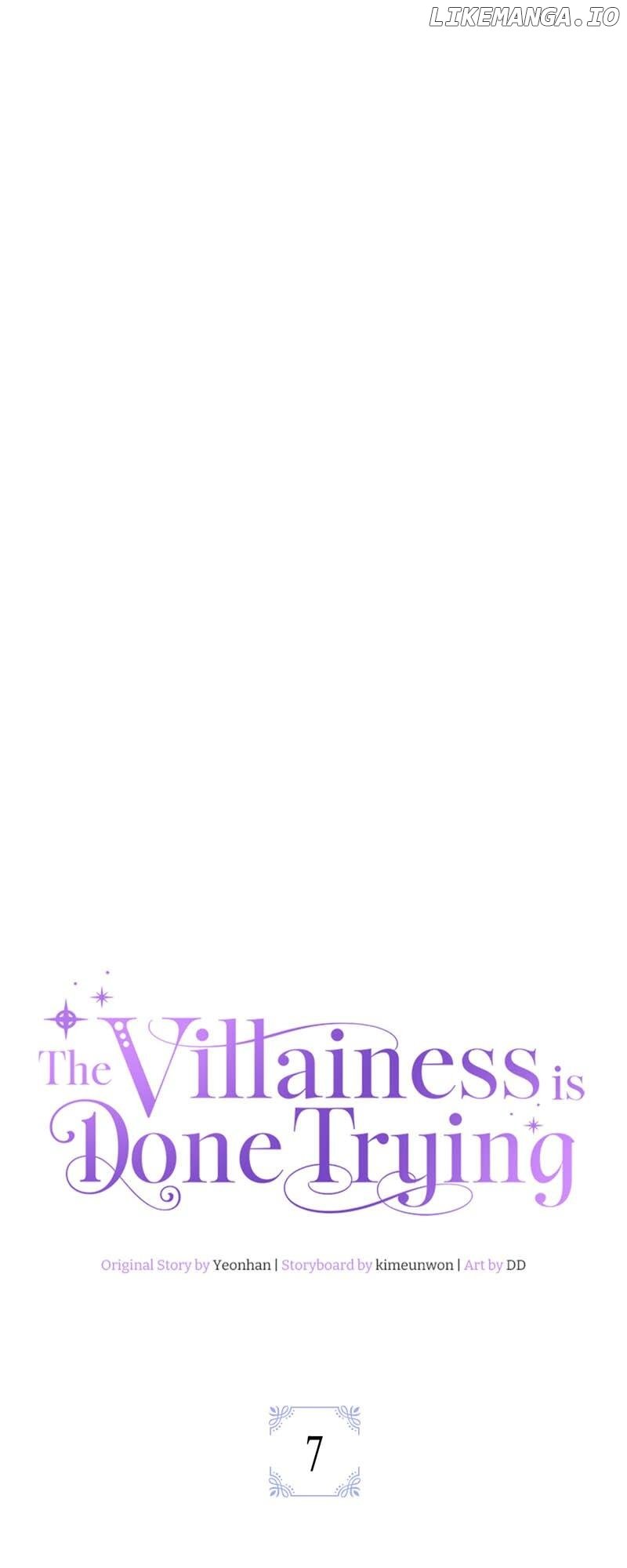 The Villainess is Done Trying Chapter 7 - page 7