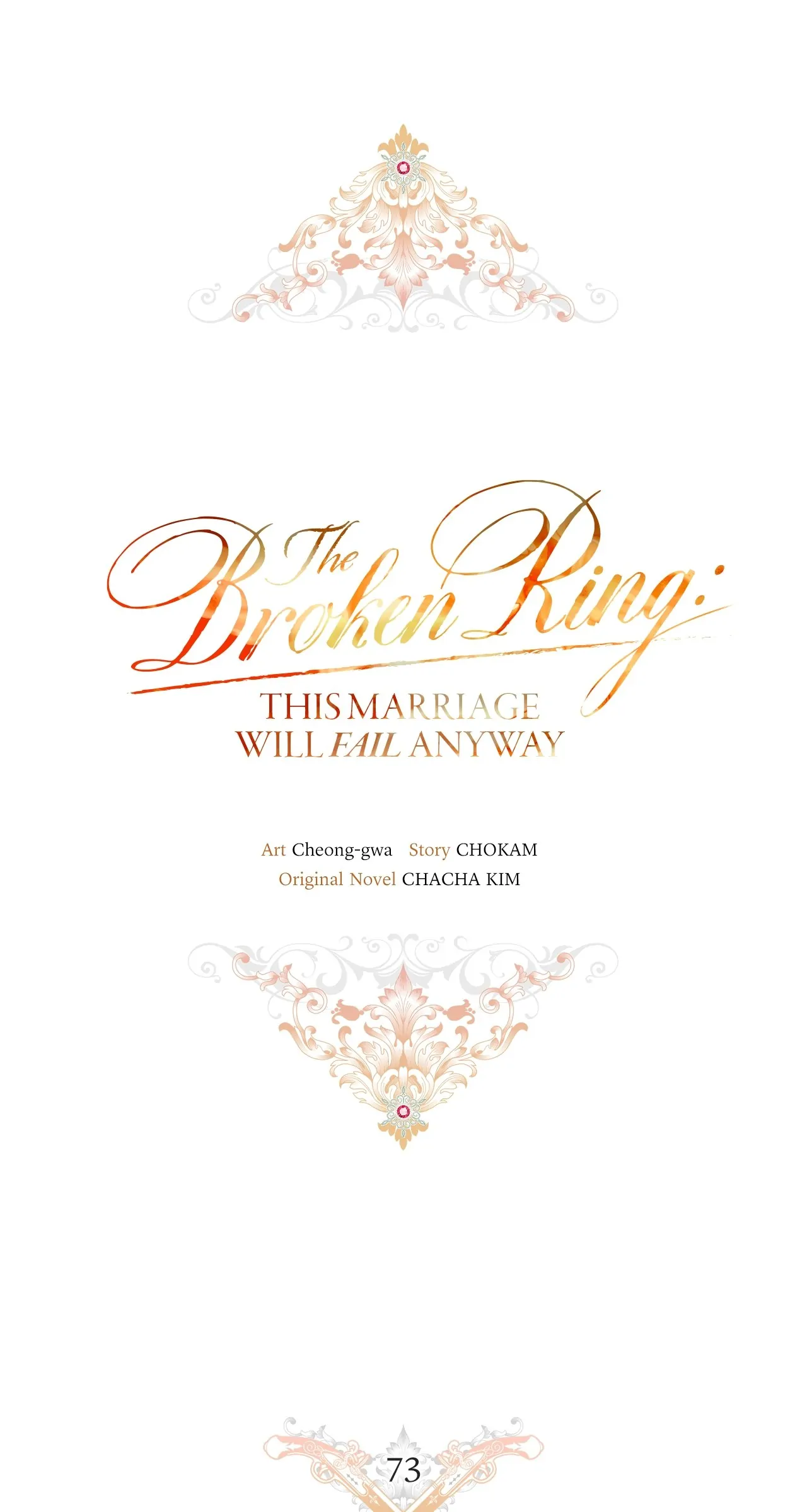 The Broken Ring : This Marriage Will Fail Anyway Chapter 73 - page 62